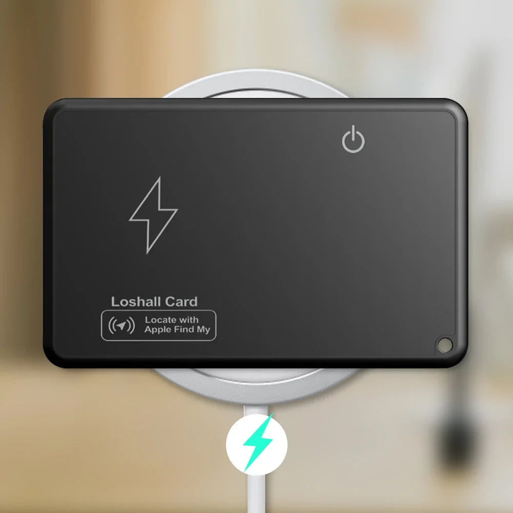 1-10PCS Wireless Charging Wallet Tracker Card Bluetooth-Compatible Work with Apple Find My App GPS Locator Thin Item Finder