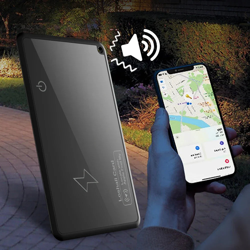 1-10PCS Wireless Charging Wallet Tracker Card Bluetooth-Compatible Work with Apple Find My App GPS Locator Thin Item Finder