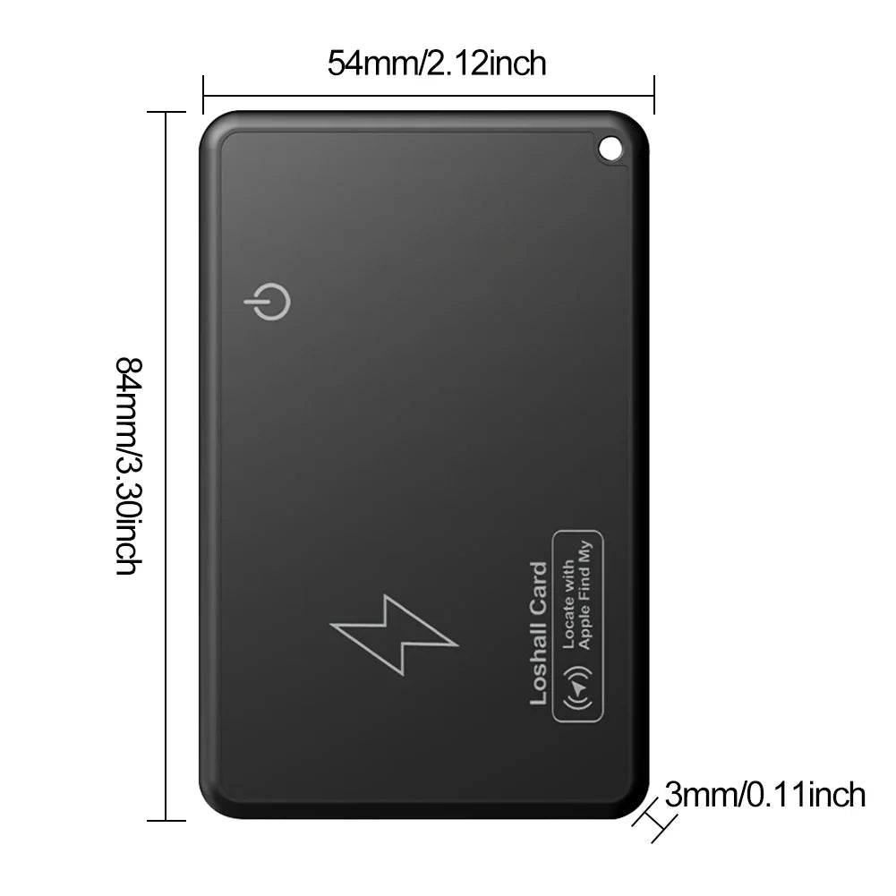 1-10PCS Wireless Charging Wallet Tracker Card Bluetooth-Compatible Work with Apple Find My App GPS Locator Thin Item Finder